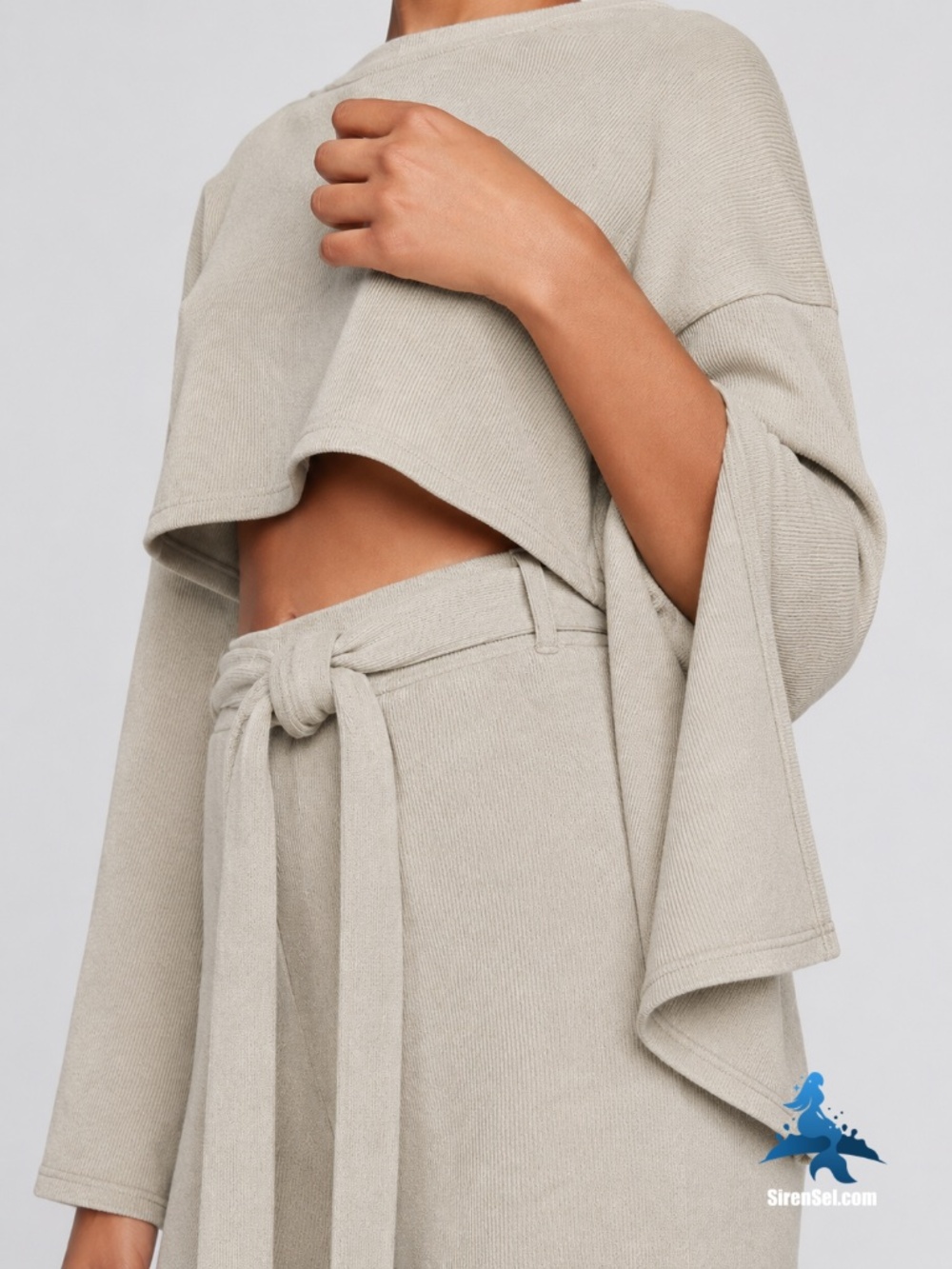 1158 NWT Choosy Elsa Crop Sweater Ribbed – XS – Cream - Picture 2 of 12